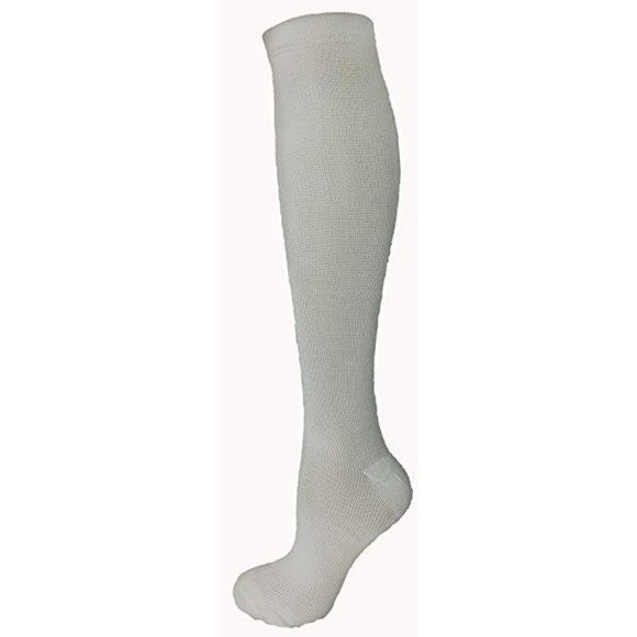 White Small/Medium Ladies Compression Socks, One P - Picture 2 of 6